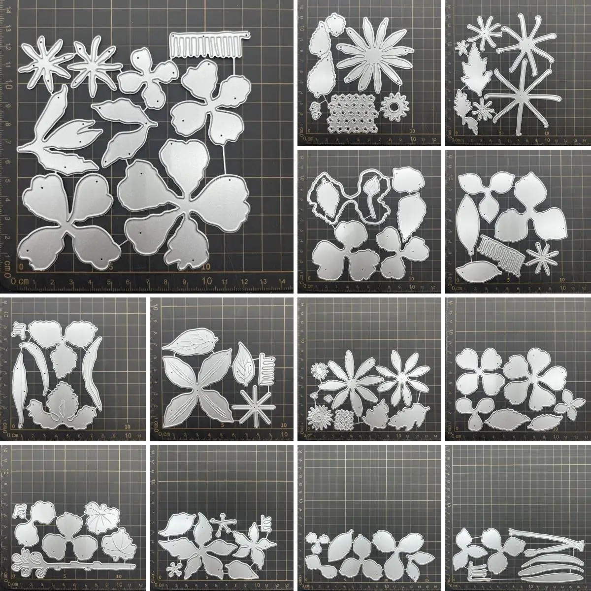 14 kinds FLOWER leaves Metal Cutting Dies Stencils For DIY Scrapbooking Decorative Embossing Handcraft Die CutsTemplate