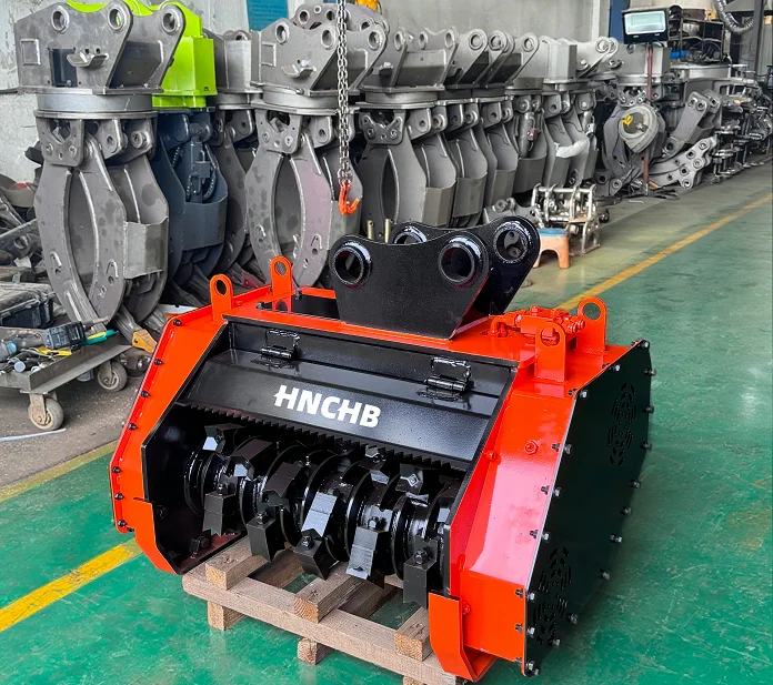 OEM Factory Price 1.5-30 Ton Excavator Attachment Efficient Flail Mulcher Lawn Mower Motor Gear Core Components Lifetime Service