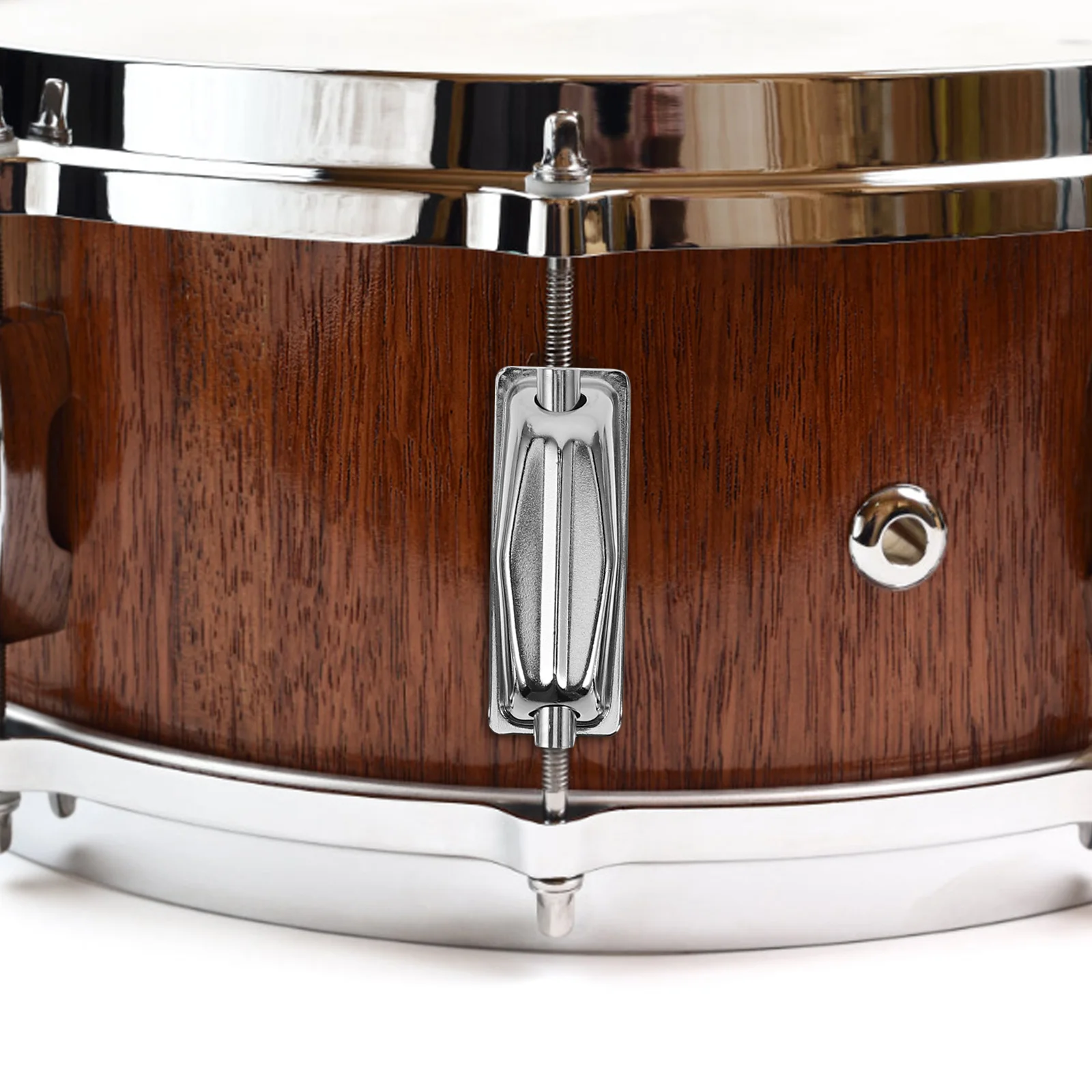 6 قطعة نهاية مزدوجة كمين طبل العروة الفضة معدن الأذن موصلات ل الاستقرار مجموعة طبلة اكسسوارات استبدال أجزاء قرع