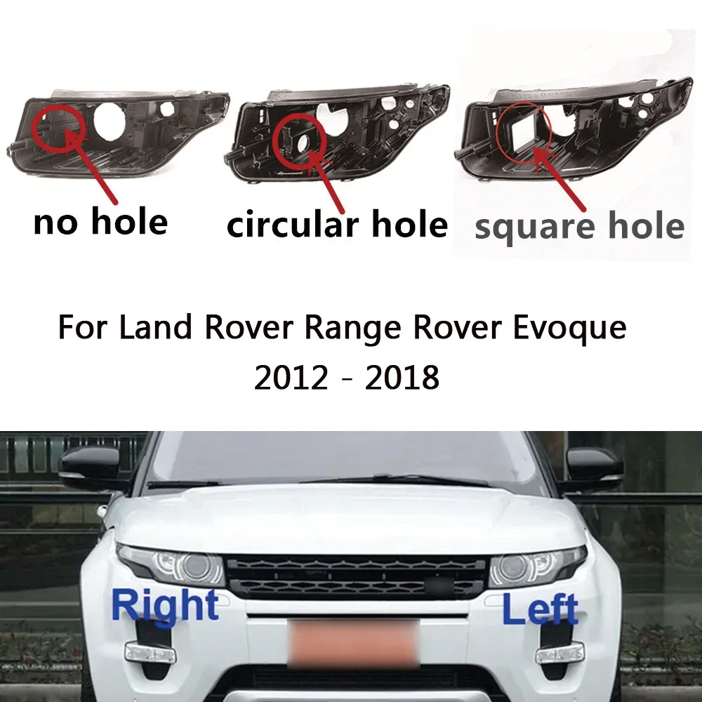 

HTTCY Headlight Base For Land Rover Range Rover Evoque 2012 - 2018 Headlamp House Car Rear Base Front Auto Headlight Back House