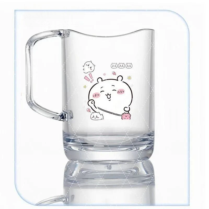 Anime Cartoon Kawaii Chiikawa Mouthwash Cup Children Stand Toothbrush Plastic Drain Upside Down Ventilation Design Creativity - view 3