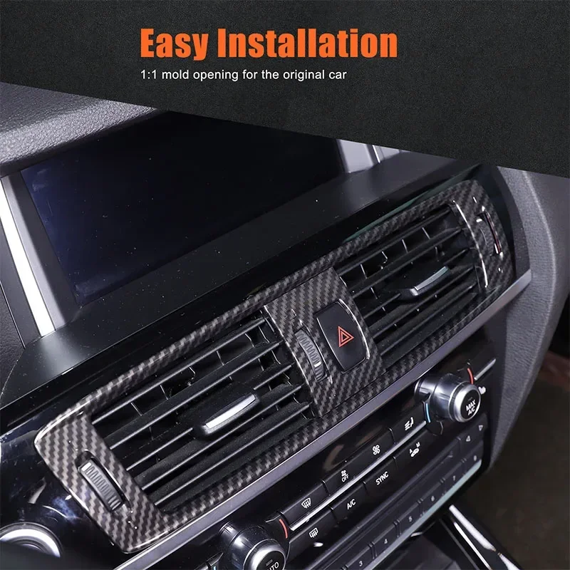 For BMW X3 F25 2011-2017 ABS Carbon Fiber Car Air Conditioning Vent Frame Cover Trim Sticker Car Accessories - Image 3
