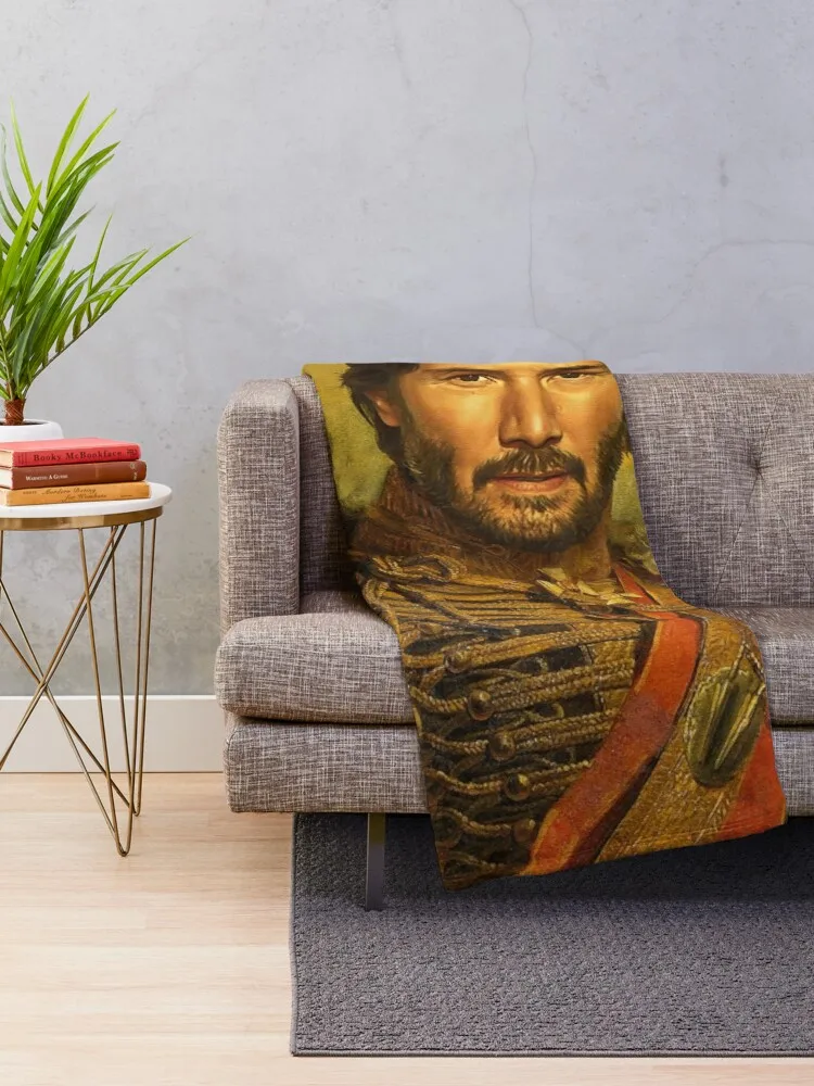 Keanu Reeves - replaceface Throw Blanket cute blanket giant sofa blanket floral throw blanket beautiful blankets