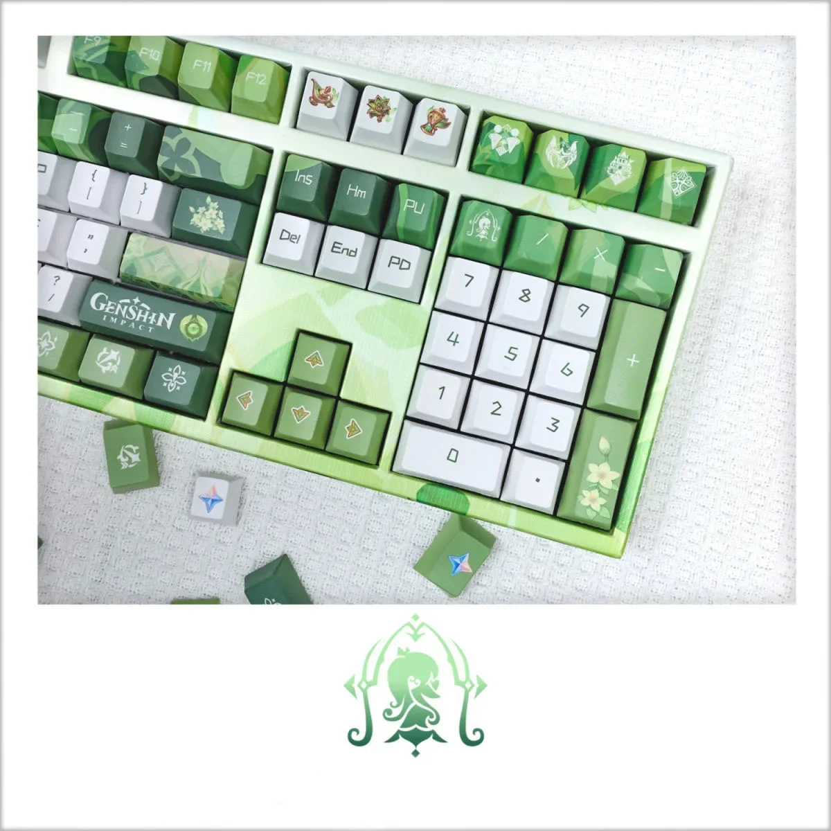 Genshin Impact Buer Keyboard Nahida Keycap PBT Hot Sublimation anime Personalized Chery Game Surroundings