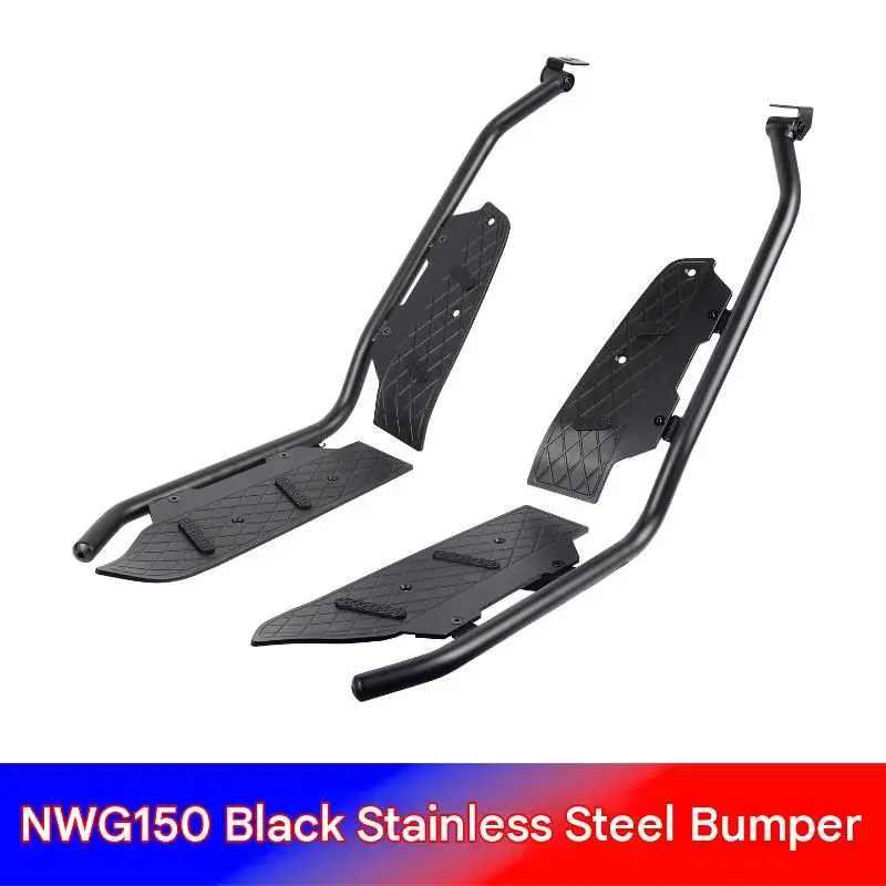 Carbon Steel Full‑wrap Crash Bar, Stainless Steel Full‑cover Anti‑fall Bumper Guard for Wuyang‑Honda NWG150
