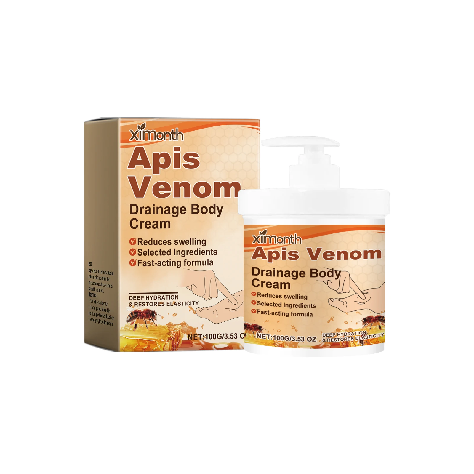 

Bee Venom Body Cream - Fast-Acting Formula for Swelling & Elasticity | 3.53oz"