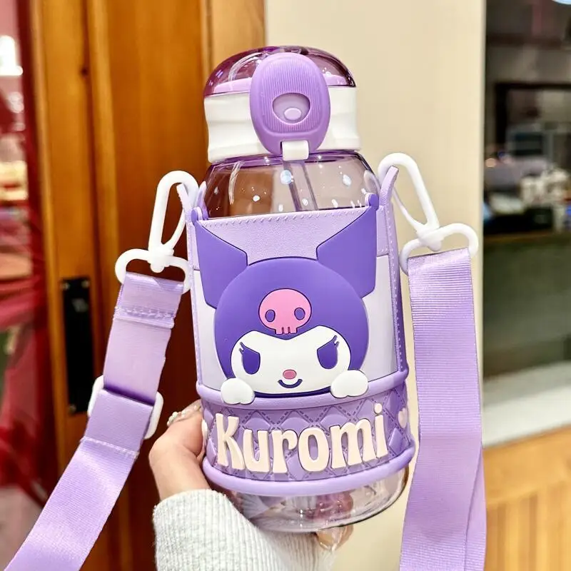 

Sanrio Kuromi Cinnamoroll Чашка для холодной воды Чашка для горячей воды Новая модель Хит-продукт Студент Взрослый Большая емкость На открытом воздухе Милый мультфильм