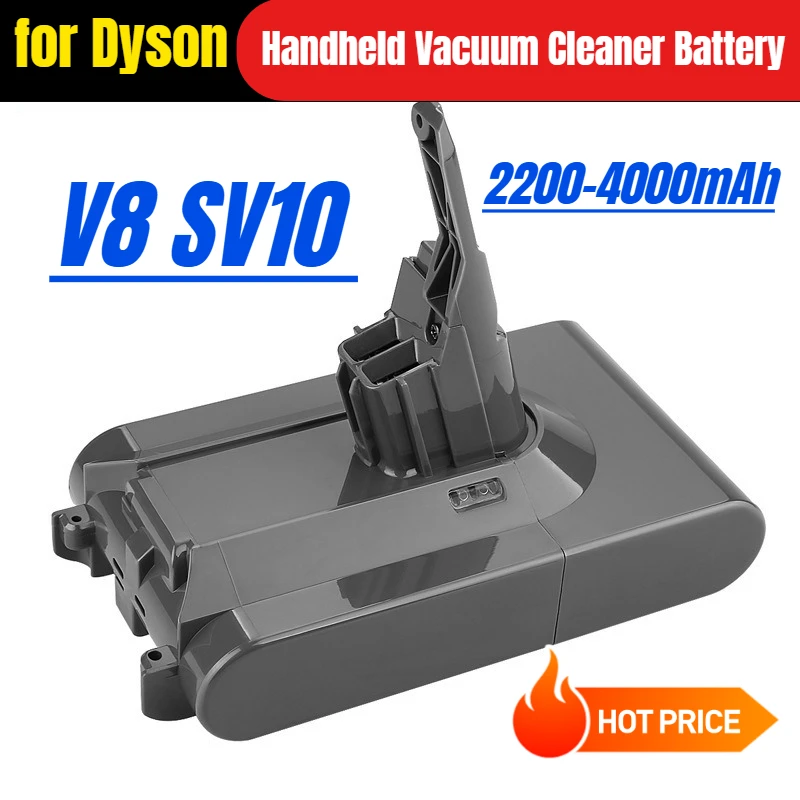 21,6 V 4000 mAh Power Lithium-Akku für Dyson V8 SV10 Handstaubsauger