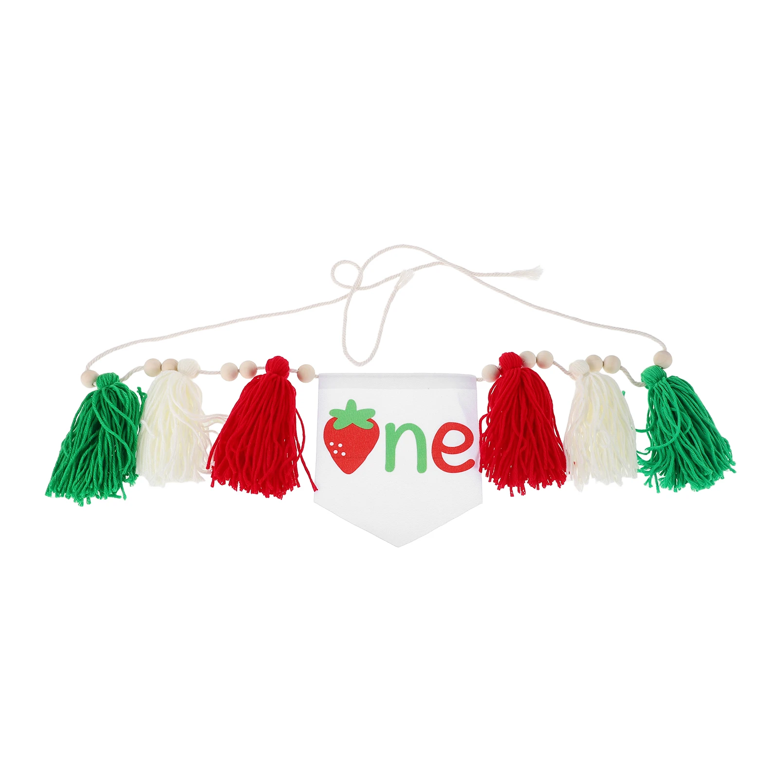 

Strawberry Birthday Banner Decorations Cloth Wall Hanging Banner For Indoor Outdoor Supplies Decorative Banners Happy 1St
