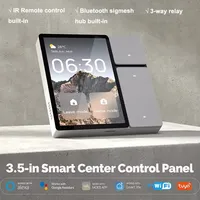 Tuya Smart Home Control Panel Touch Screen Smart Control Panel 3.5 Inch with LCD Display IR Remote Control Work with Alexa