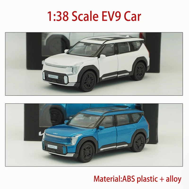 

Diecast 1:38 Scale EV9 Alloy Car Model Finished Simulation Adult Children Hobby Collection Decoration Boy Gift Display Ornament