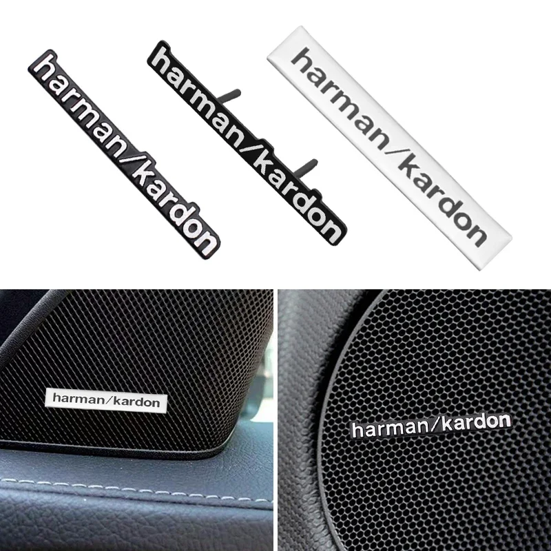 Newest 5pcs10pcs 100pcs For A m G W204 W205 W203 W211 W212 W213 W201 W210 W124 Aluminum harman/kardon Car Styling Audio Stickers