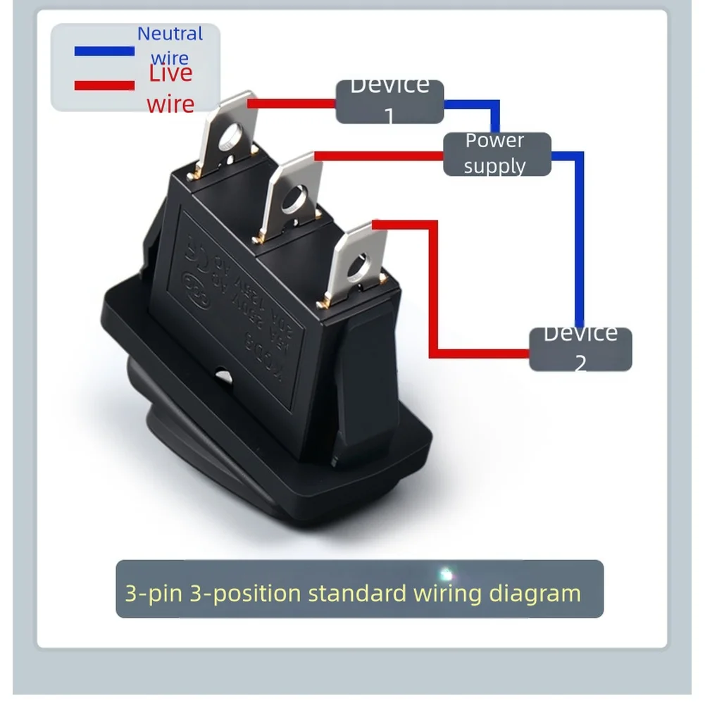 Harsh Environments Rocker Switch High Current Switch Current Meter Illuminated Switch Thickened Copper Terminals