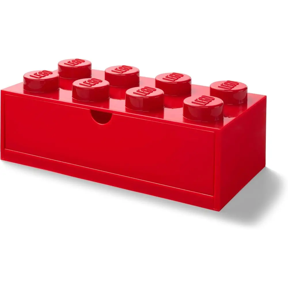 

Storage Brick 8 Desk Der, настольный органайзер с 8 отсеками, 12,4 x 6,2 x 4,4 дюйма, ярко-красный