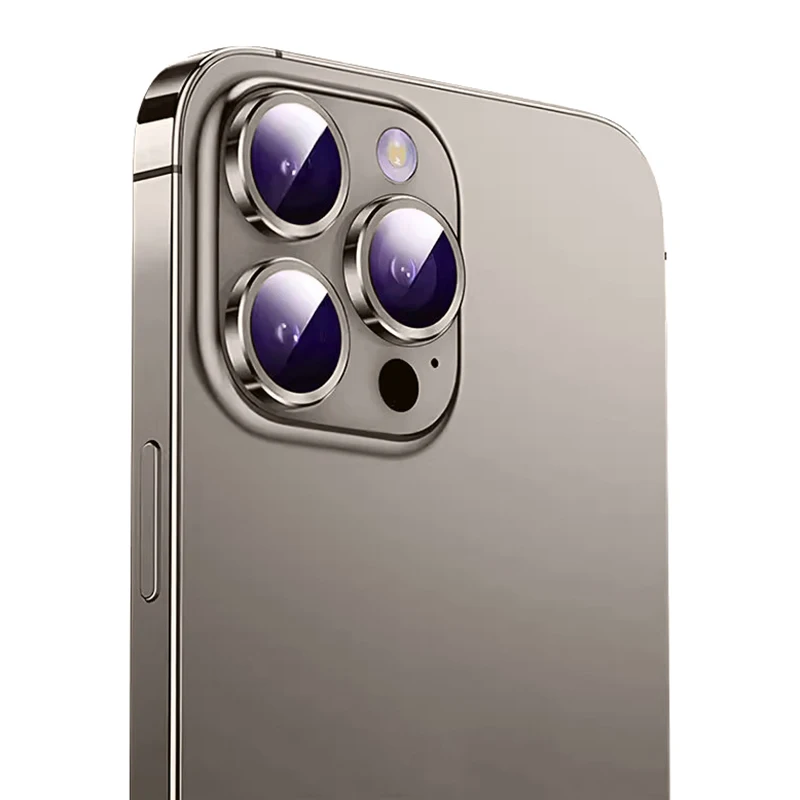Original Color Titanium Lens Film Suitable For Iphone 15 Pro/iphone 15 Pro Max Simple Male And Female Installation Kit Lens Film
