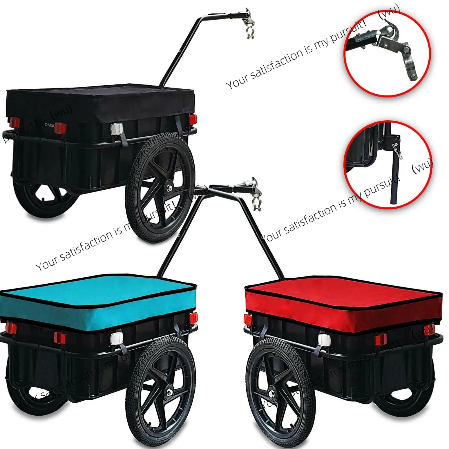 

ZOCI Складной съемный велосипедный прицеп, красочный полевой кемпинг, прицеп для горного велосипеда