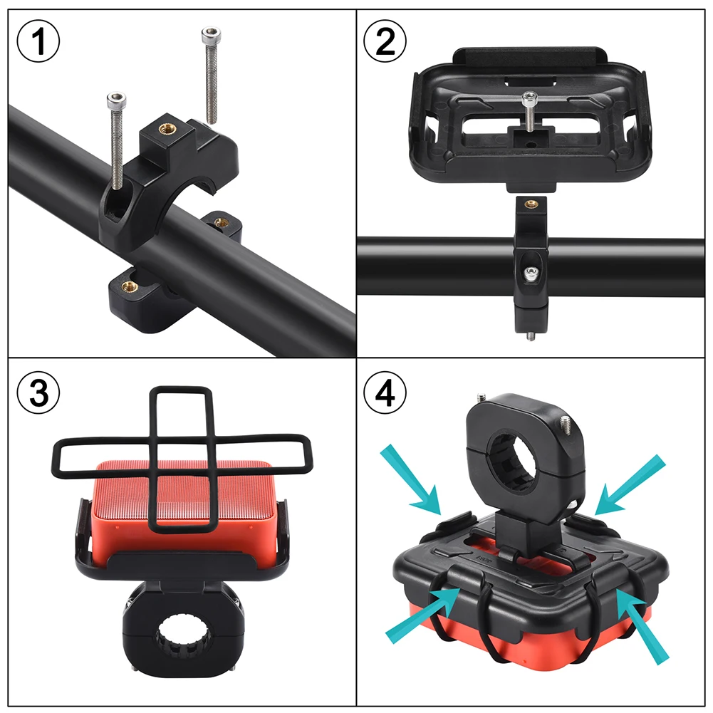 Universal Bicycle Speaker Mount Stand Portable MTB Road Bike Bracket Speaker Holder for JBL GO 4/GO 3/GO 2 Speaker Accessories
