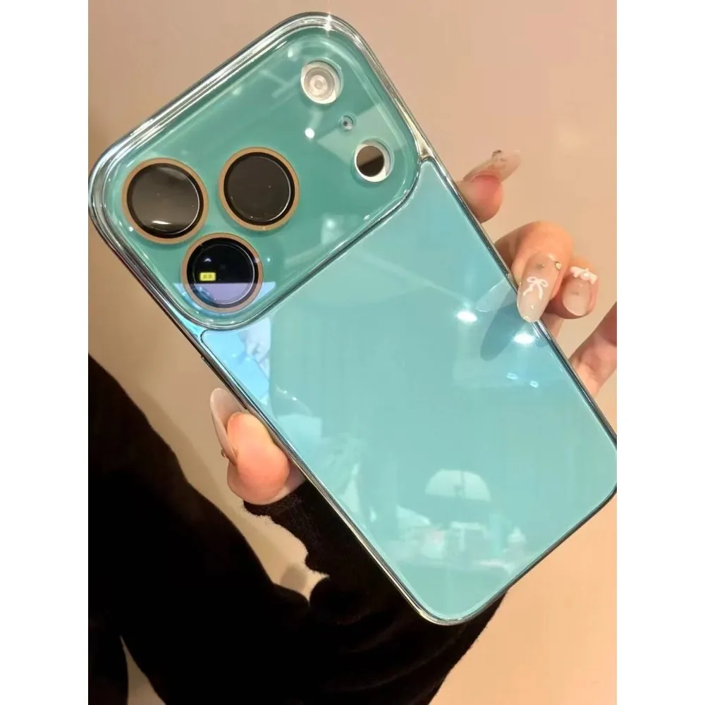 Luxuriöse Kamera-Schutzhülle aus gehärtetem Glas für iPhone 17 16 15 14 13 12 11 Pro Max mit galvanisiertem Stoßfänger und stoßfester Hartschale – Detail 15