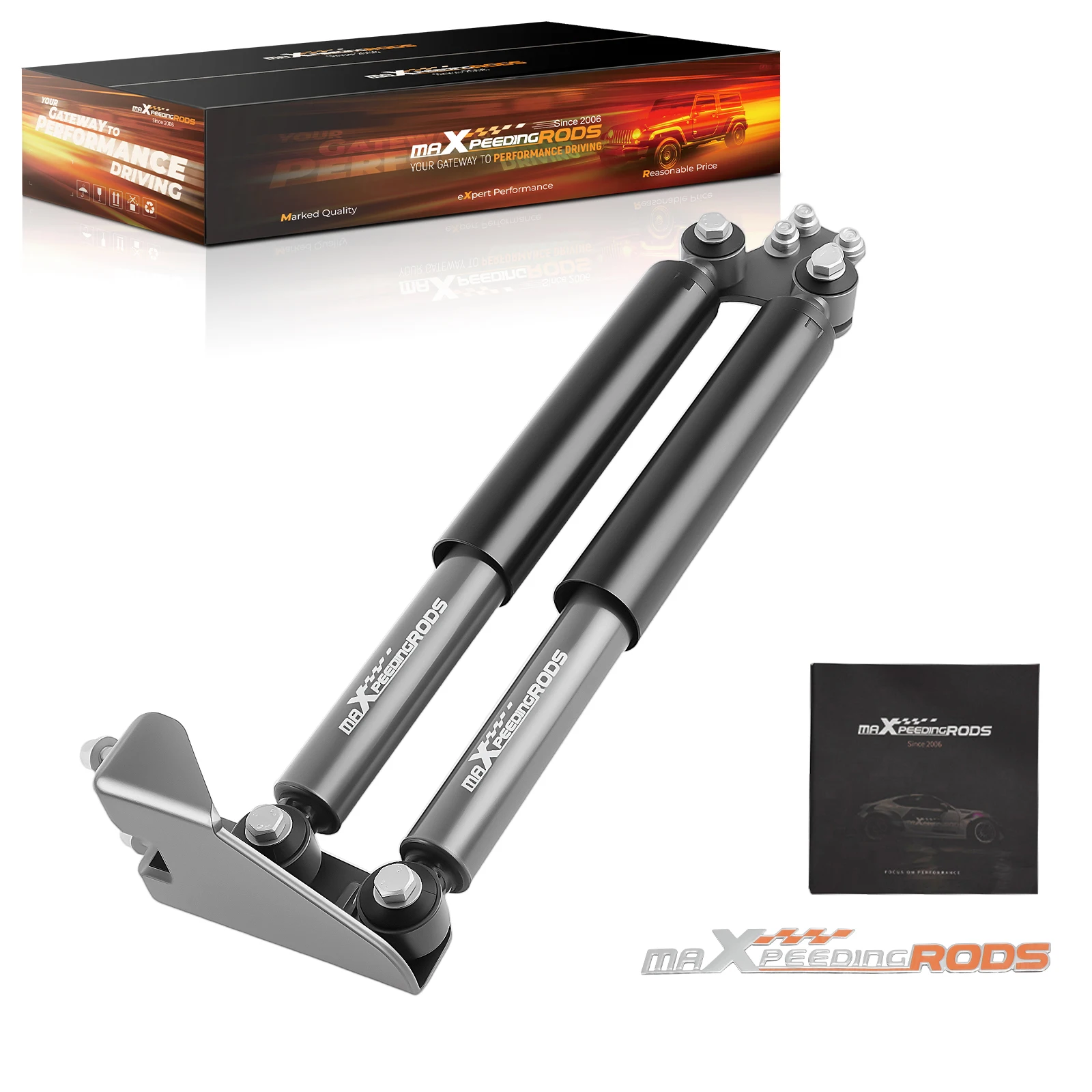 

Двойной стабилизатор рулевого управления подходит для Jeep Wrangler YJ 1987-1995 с подъемом 4–6,5 дюйма