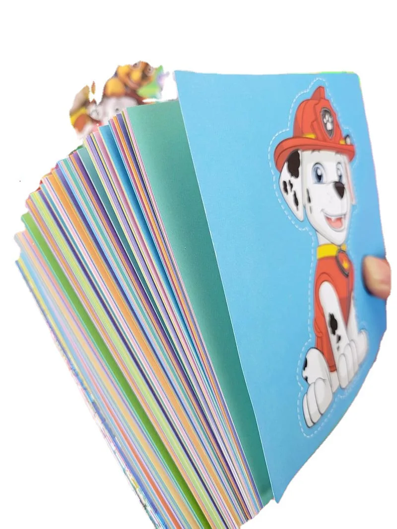 108pcs Paw Patrol ritagli di carta Cartoon Diy Art Craft Making Origami Educational Kids Toy festa per bambini compleanno decorare regalo