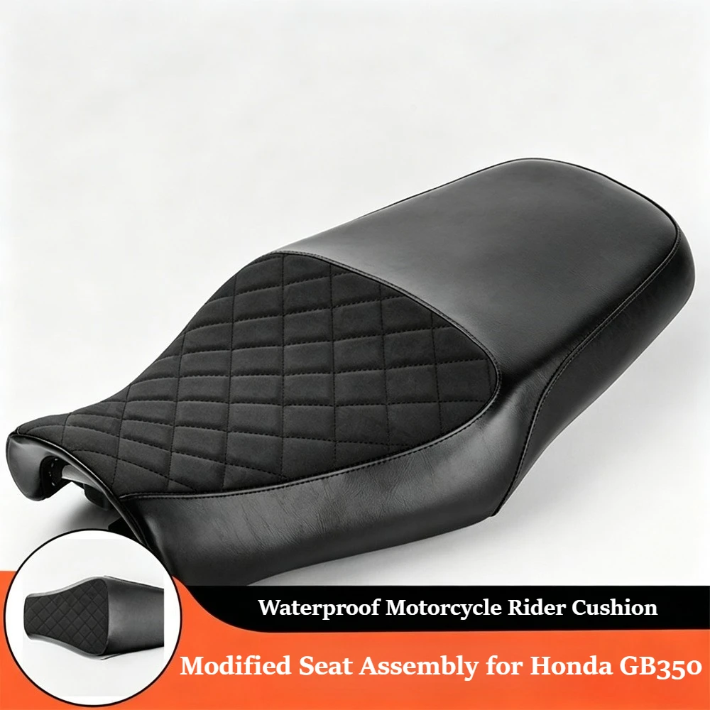 Modified Lowered Rider Seat Waterproof Cushion Assembly For Honda GB350 Motorcycle