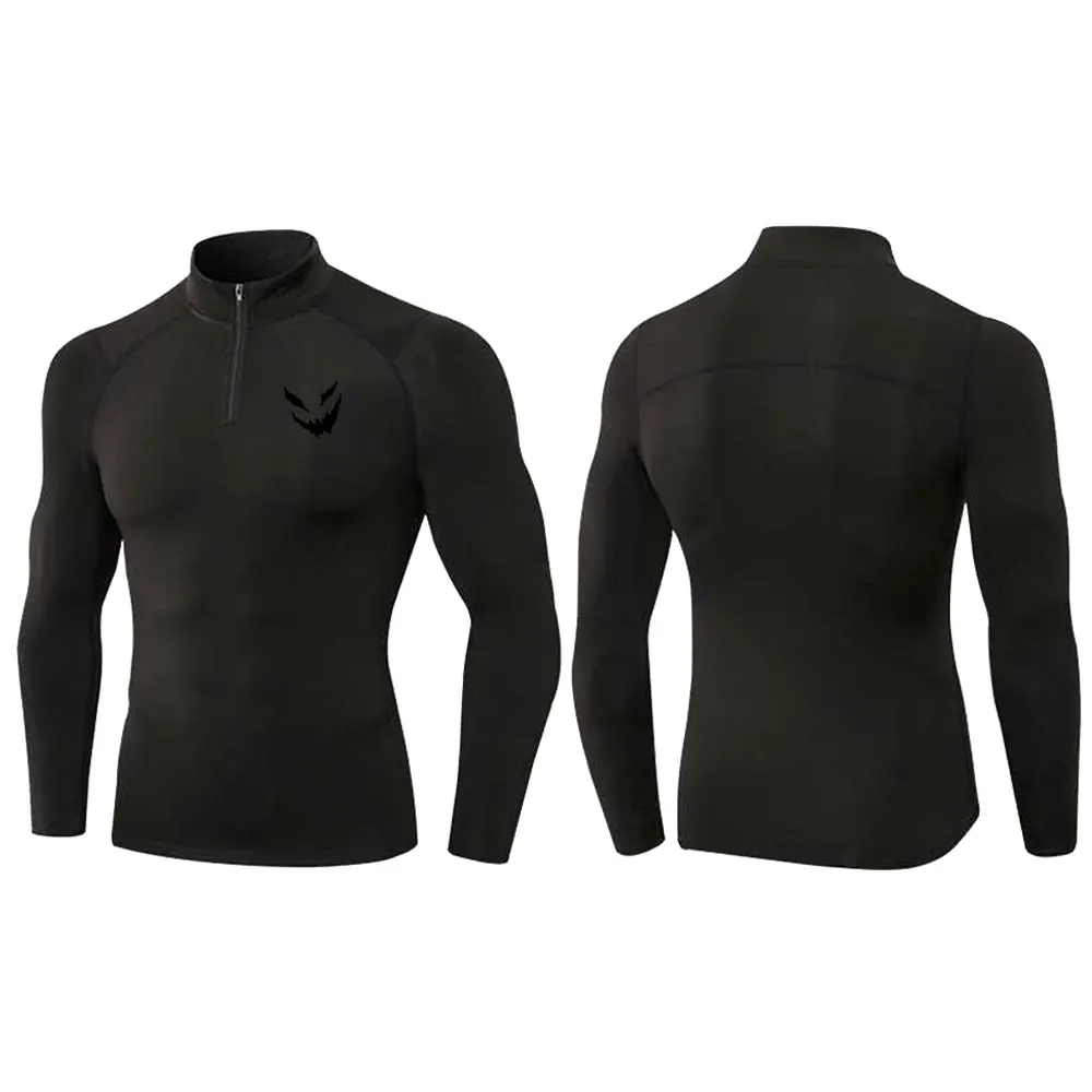 New Men's Casual Fashion Zipper Solid Color Long Sleeved  Shirt Stand Up Collar Versatile Comfortable Top