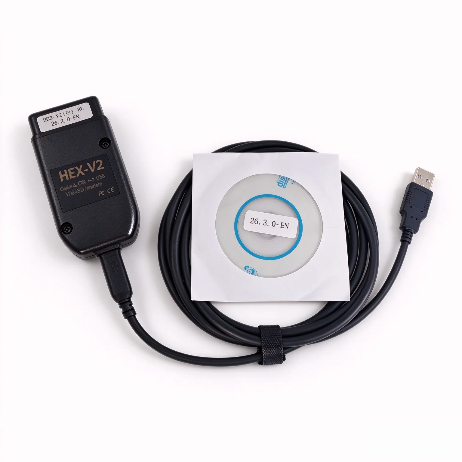 ATmega162 HEX-V2 Dual K CAN USB Interface VAG Car Diagnostic Cable V24.7 V26.3 OBD2 Scanner For VW Audi Skoda Seat