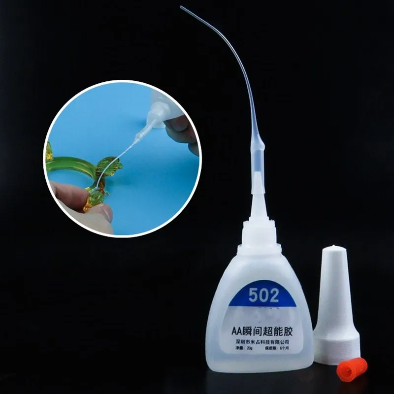 Imagem -06 - Universal Super Glue Dropping Tube Nozzle Tubo de Agulha Alongado Garrafa Cap Cateter Dropper Adesivo 502 100 Pcs