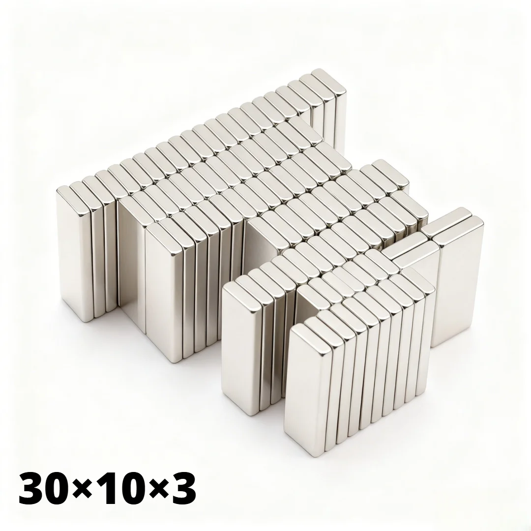 30x10x3mm Super Strong Magnet N35 Block Magnetic NdFeB Neodymium Magnet Powerful Disc imanes Refrigerator Magnets