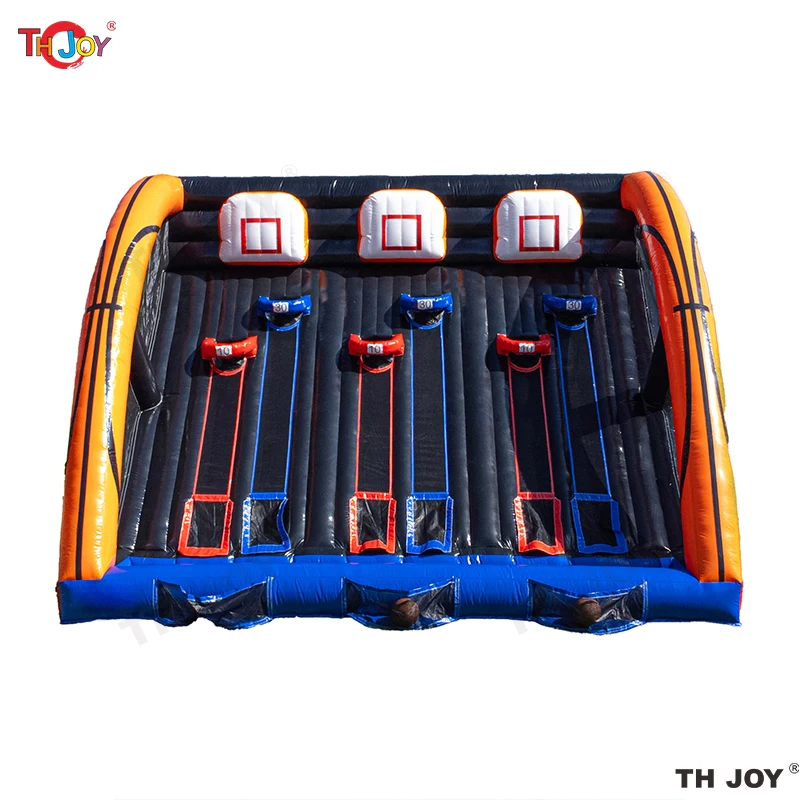 5x3m Inflatable 3 Players Basketball Shooting Sport Game