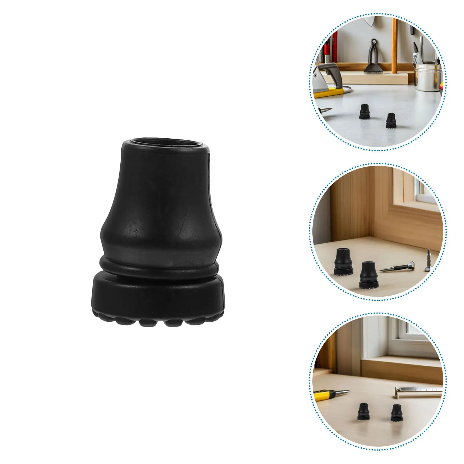 

10Pcs Walking Cane Tip Replacements Heavy-Duty Anti-Skid Ends for Crutches Improved Traction on Uneven Terrain Cane Foot Covers