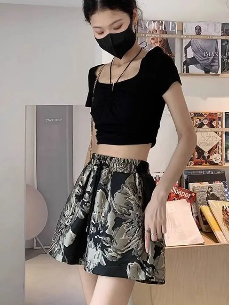 سراويل رياضية لليوجا واسعة الساق من الحرير الجليدي للنساء صيفية رفيعة وفضفاضة للتخسيس وسريعة الجفاف