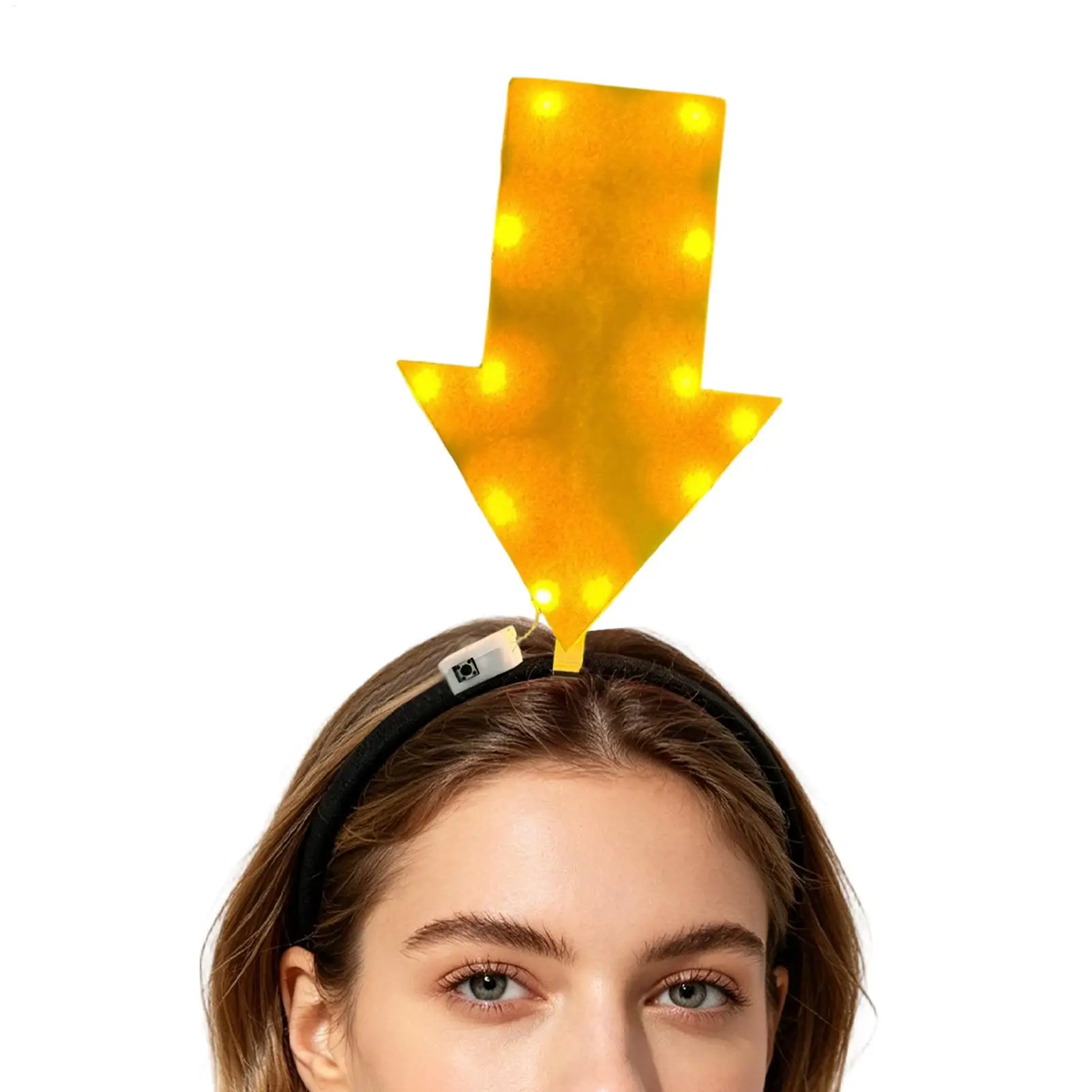 Unique Arrow Light Headband Funny Question Mark Hair Band Christmas Favors Girl Headgear Holiday Hair Hoop Costume Headpiece
