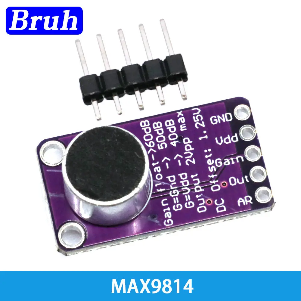 MAX4466 Electret Microphone Amplifier Module MAX4466 Adjustable Gain For Arduino MAX9814 Microphone AGC Board Sound Sensor