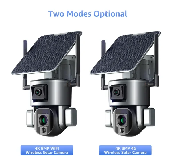 Cámara de seguridad Eufy Visión nocturna 4k 8MP Cámara solar PTZ Zoom 10X Almacenamiento en la nube 4g y opción Wifi