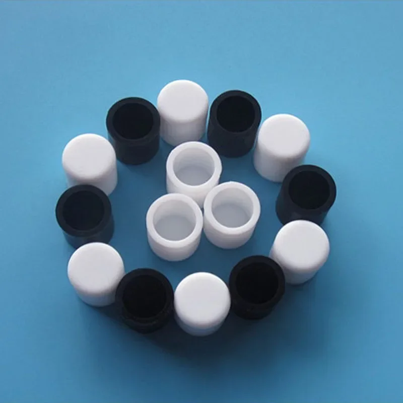 3mm-60.5mm Black/White Silicon Rubber Caps Blanking End Cover Protectors For Round Pipe/Furniture