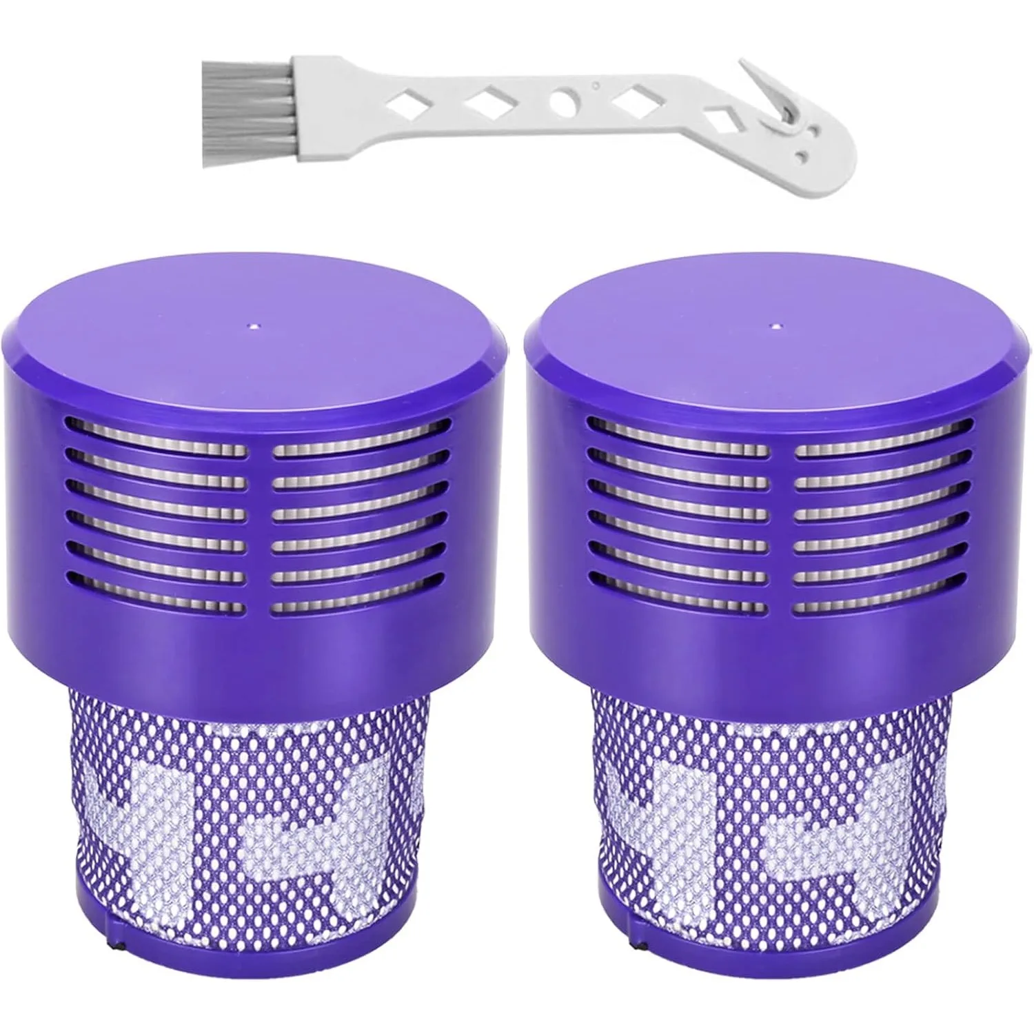 

Постфильтр пылесоса, комплект из 2 сменных фильтров для Dyson V10 SV12, серия Absolute Animal Total Clean, в комплект входит чистая щетка 969082