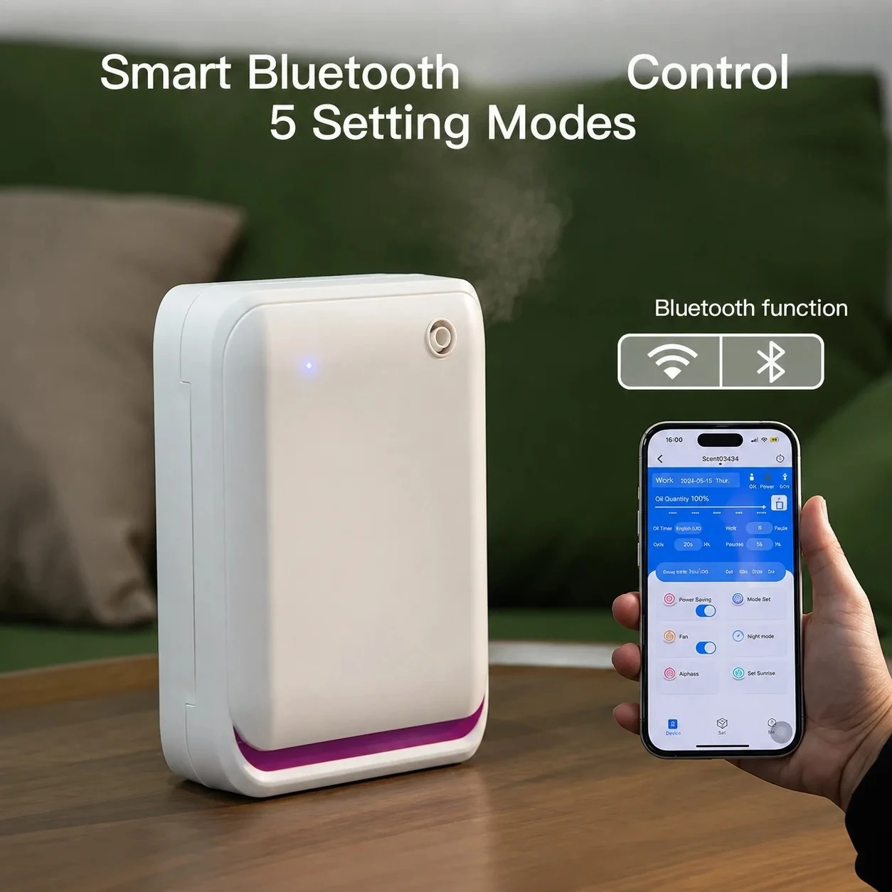 Smart Aroma Diffuser Collection Diffuser Wall Mounted Scent Air Machine Waterless Fragrance Oil Diffuser for Home Hotel 260ml