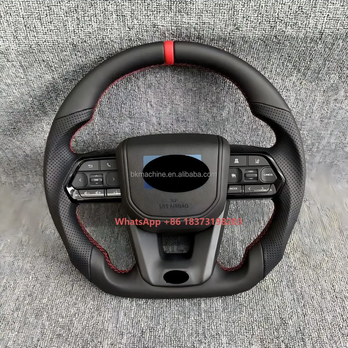

Hot Selling Steering Wheel Suitable for Toyota LC300 Carbon Fiber Pattern Perforated Leather Car Steering Wheel Assembly