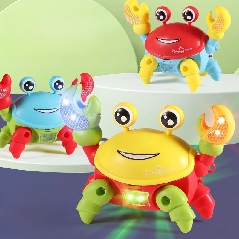 Induzione elettrica, gattonare trasversale simile al granchio, effetti luminosi e sonori, il bambino può spostare, il giocattolo infantile