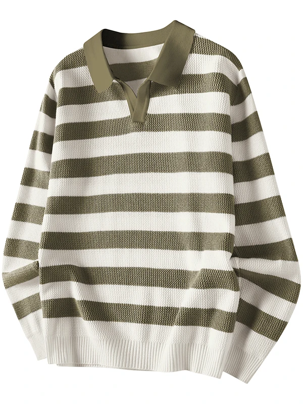 

Мужская модная вязаная базовая рубашка 2025 года, свитер с круглым вырезом, нижний слой, повседневный осенне-зимний топ в новом стиле с воротником Oceanic