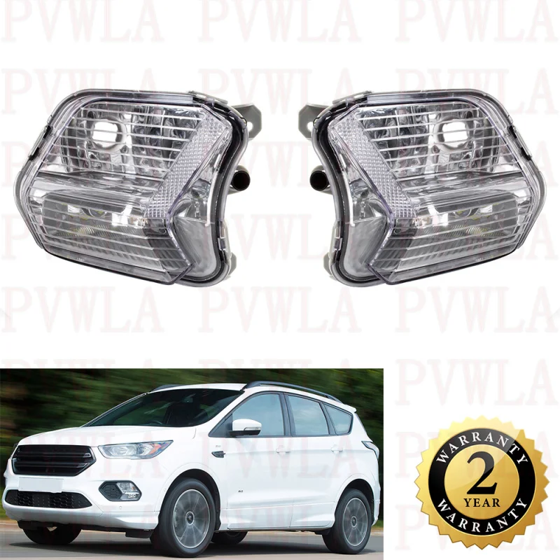 

Front Bumper Fog Lamp Light With 1 Pc LED Bulb GJ5Z-13200-C GJ5Z-13200-D For Ford Escape Kuga 2017 2018 2019