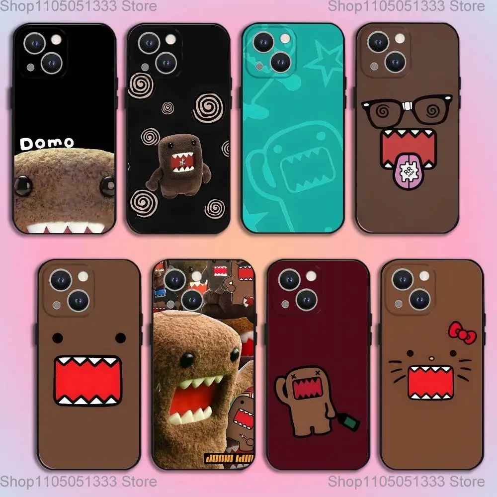 

Cute D-Domo-kun_S Phone Case For iPhone 16,15,14,13,12,11,Pro,XS,Max,XR,Plus,E,SE4,Mini Black Soft Cover