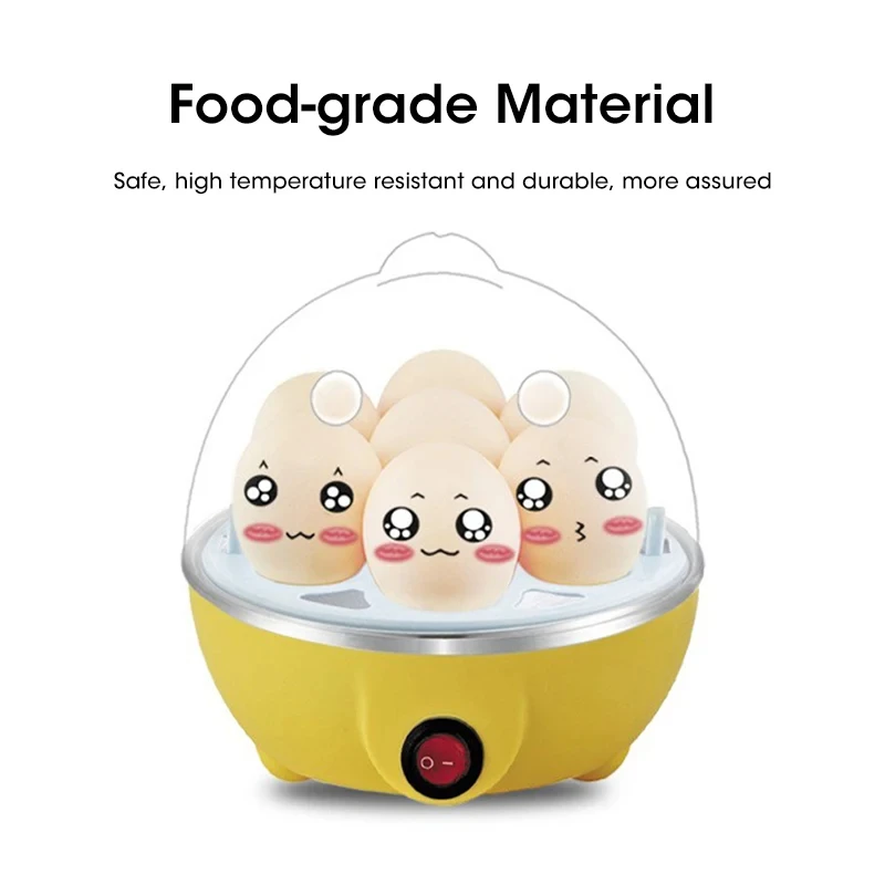 1-Person Mini Egg Cooker Automatic Power off Multi-Functional Steamed Egg Boiled Egg Maker for Breakfast Home Kitchen Appliance view 3