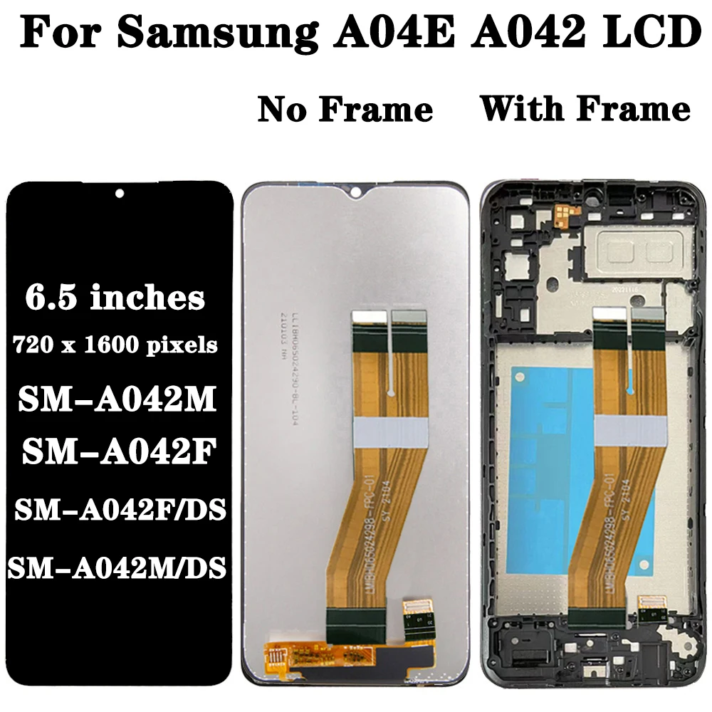 High Quality For Samsung  A04 LCD SM-A405F Display A04E A042 Screen Touch Panel Digitizer For Samsung A04S Display A047F