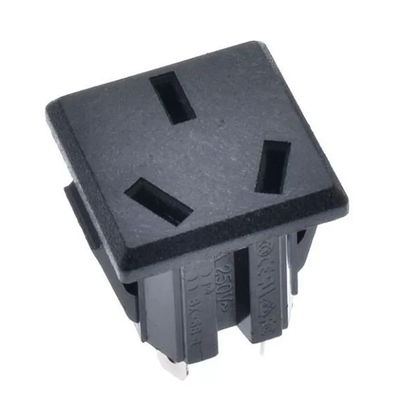 Zwart koperen 10/16A 250V Amerikaans, Japans, Australisch, Brits, EU, Duits, Frans, Braziliaans universeel elektrisch AC-stroomstopcontact