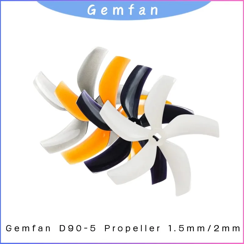 

Gemfan D90, 90 мм, пропеллер с канальным вентилятором, 5 лопастей для дрона Cinewhoop, 2 пары 3,5-дюймовых запасных частей FPV