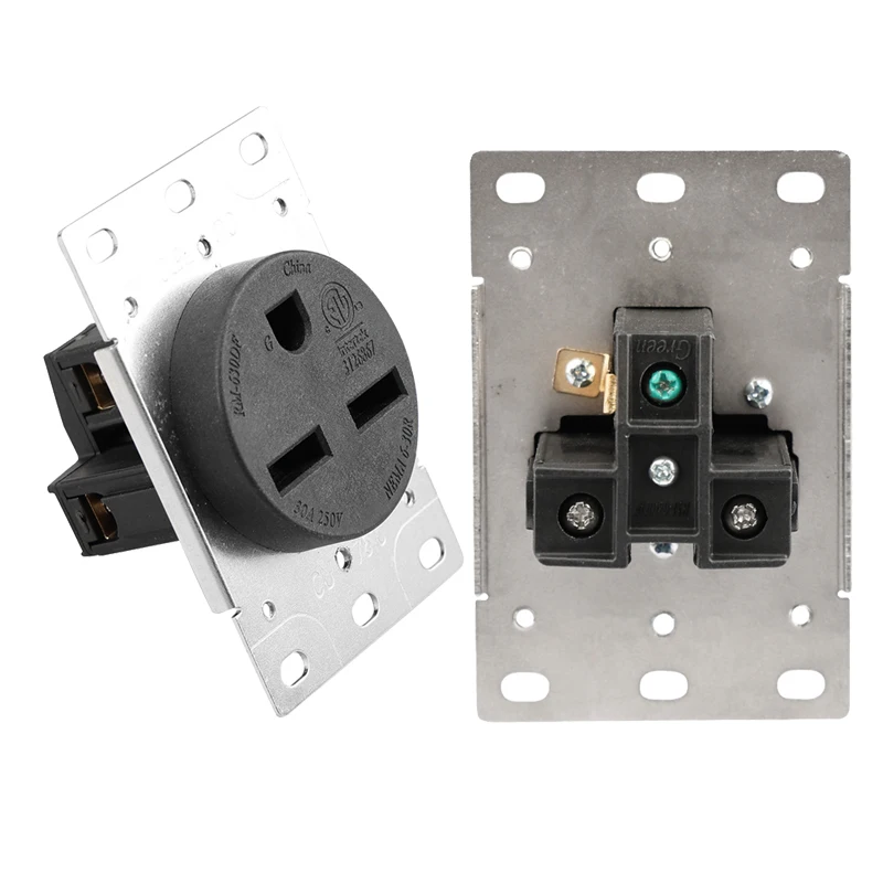 250V 30A AC NEMA6-30R US Generator Power Outlet Inline Wire Connector American Panel Receptacle Anti-off Industrial Power Socket