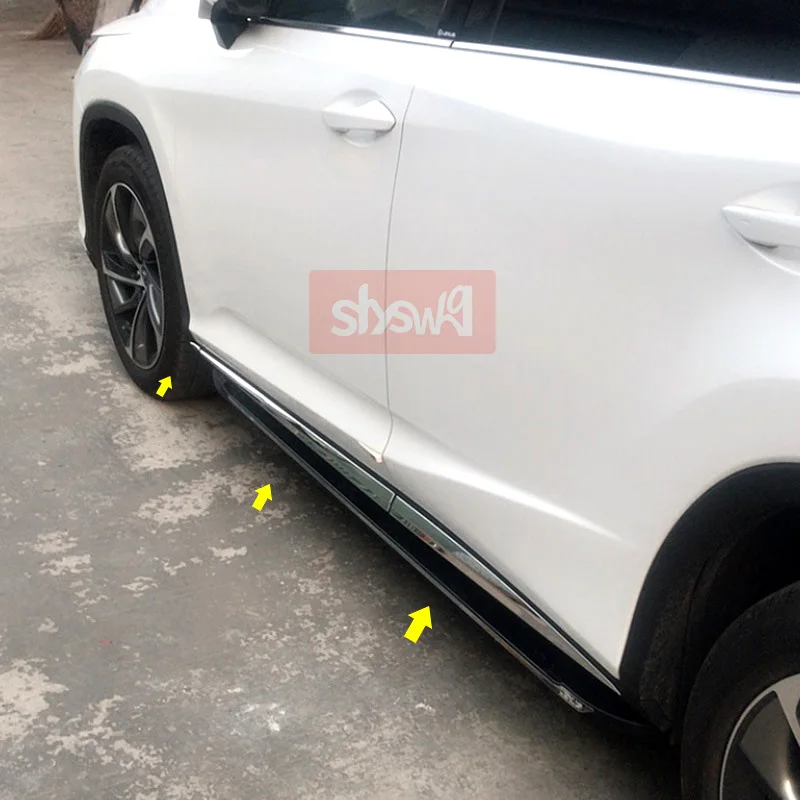 For Lexus RX Modified Exterior Trim 2018 RX200t rx300 Chrome Style Car Accessories Metal Stickers Glossy Body Anti-scratch Strip