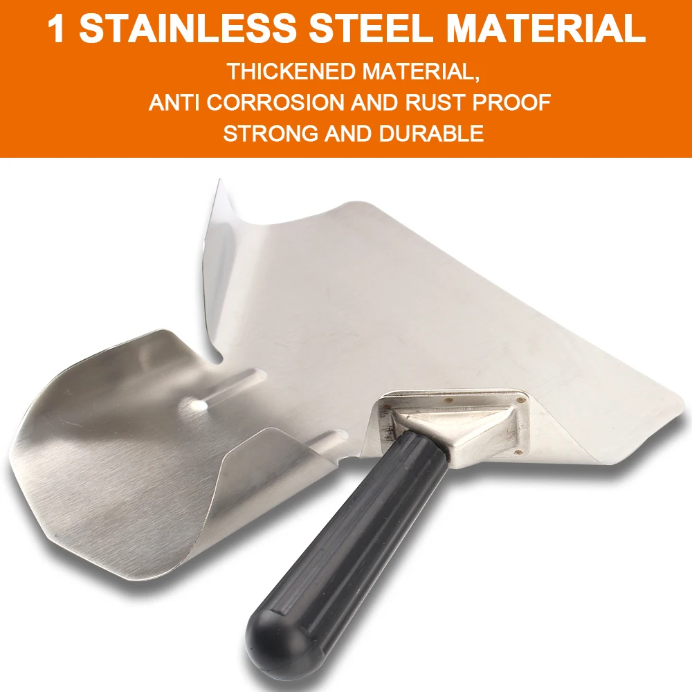 Speziell für Hamburger, Pommes Frites, Schaufel, Edelstahl, Popcorn, Verpackungsschaufel, Backwerkzeug, Schaufel, Küchenhelfer